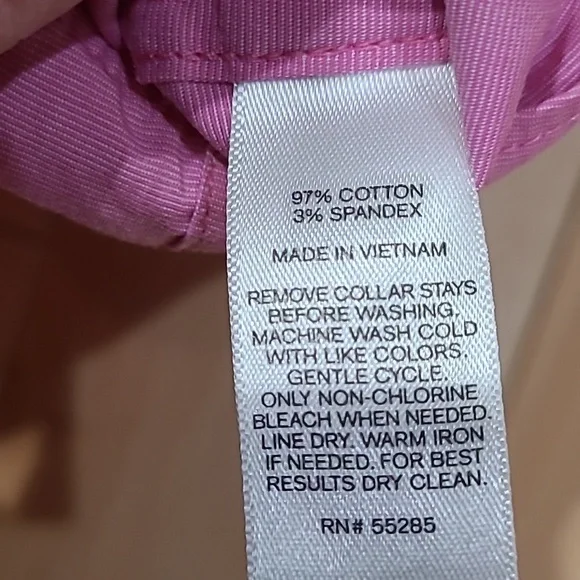 1MX express men's small pink fitted shirt - Picture 3 of 6